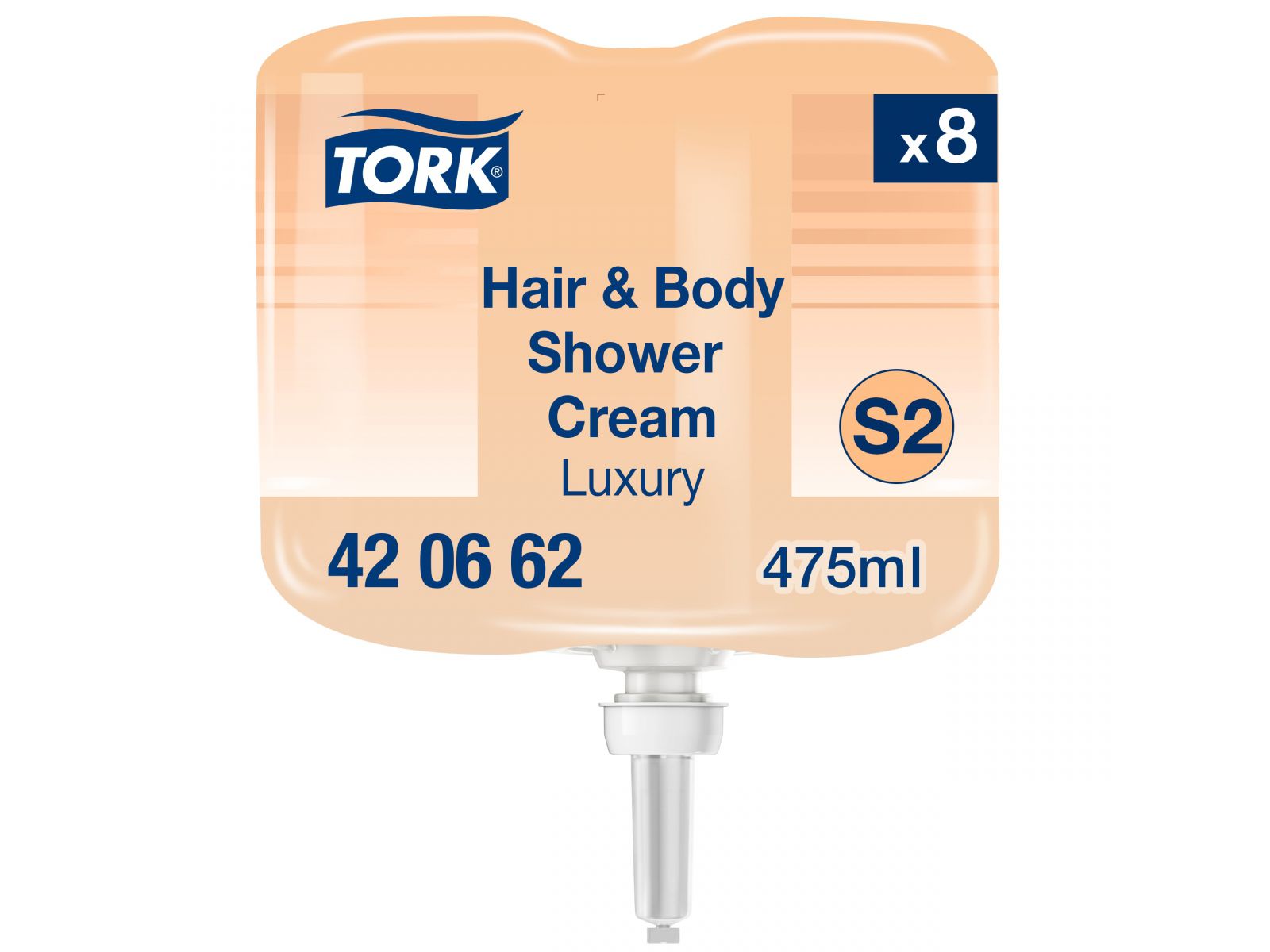 Mydło Tork S2 420662 Luksusowe do włosów i ciała Karton 8x 475ml